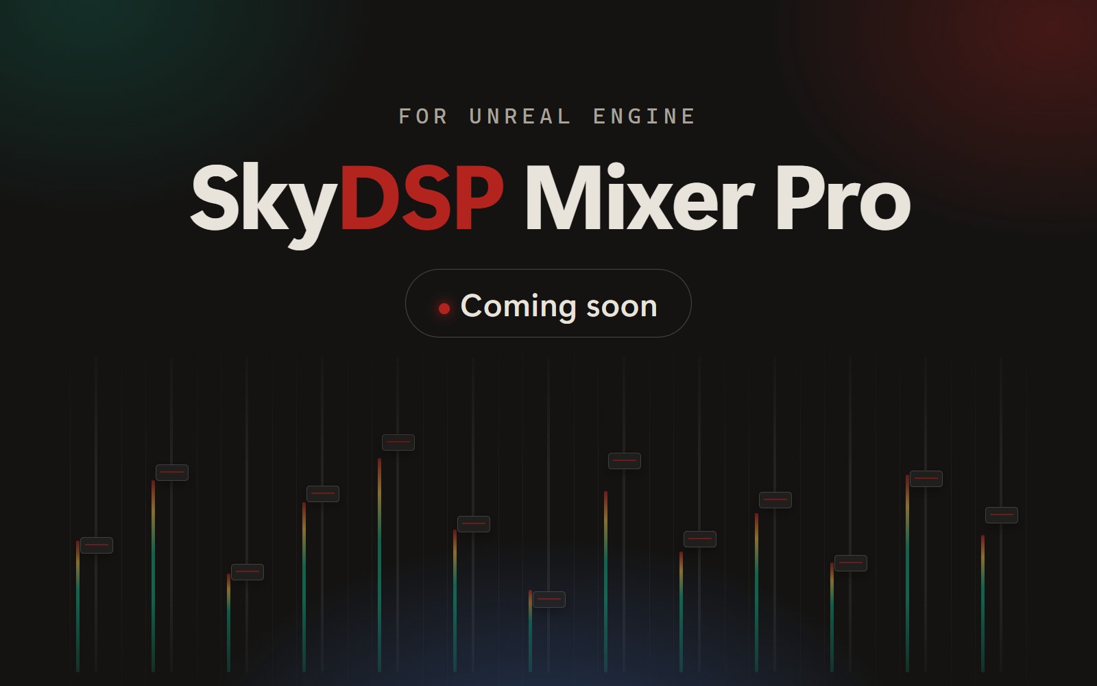 SkyDSP Mixer Pro for Unreal Engine: coming soon